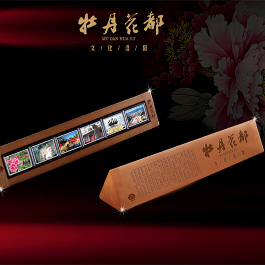 牡丹花都银币镇纸